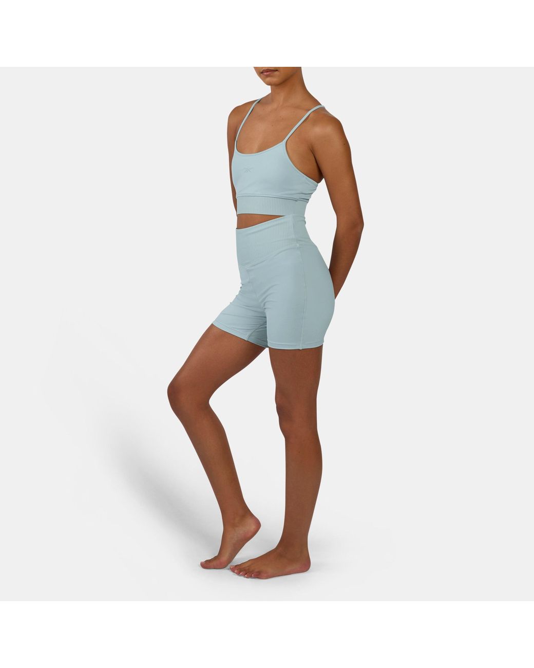 Reebok Blue Lux Peached Booty Shorts