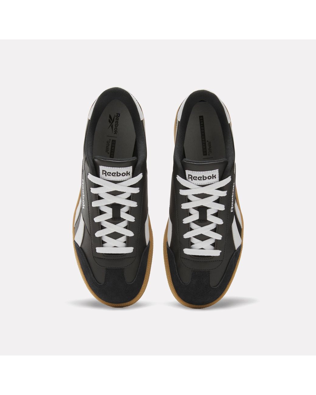 Reebok Adult Smash Edge Suede Sneaker Black/white/gum