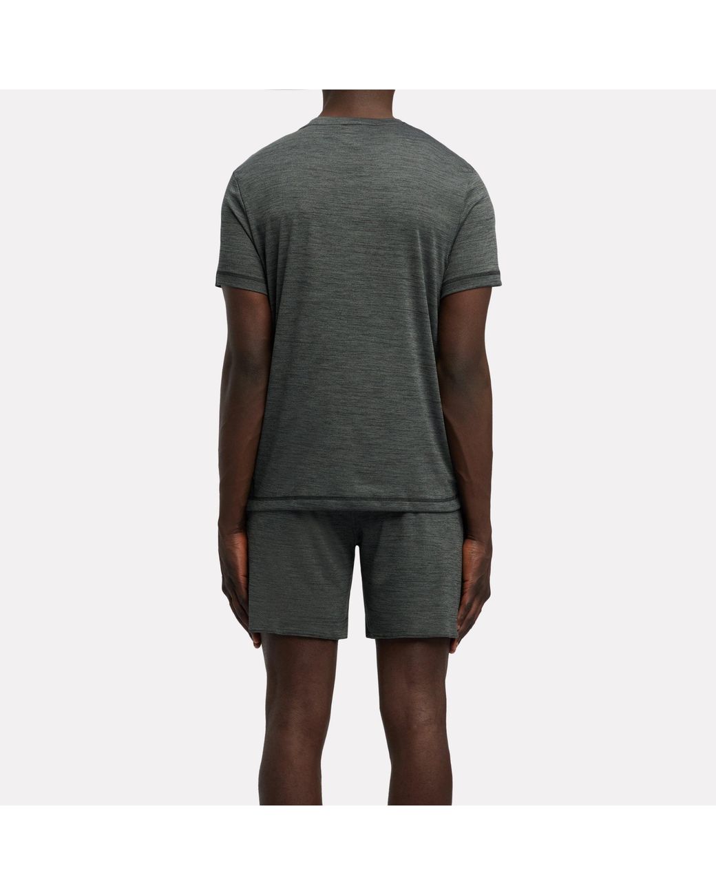 Reebok Green Id Train Melange Tech T-Shirt for men
