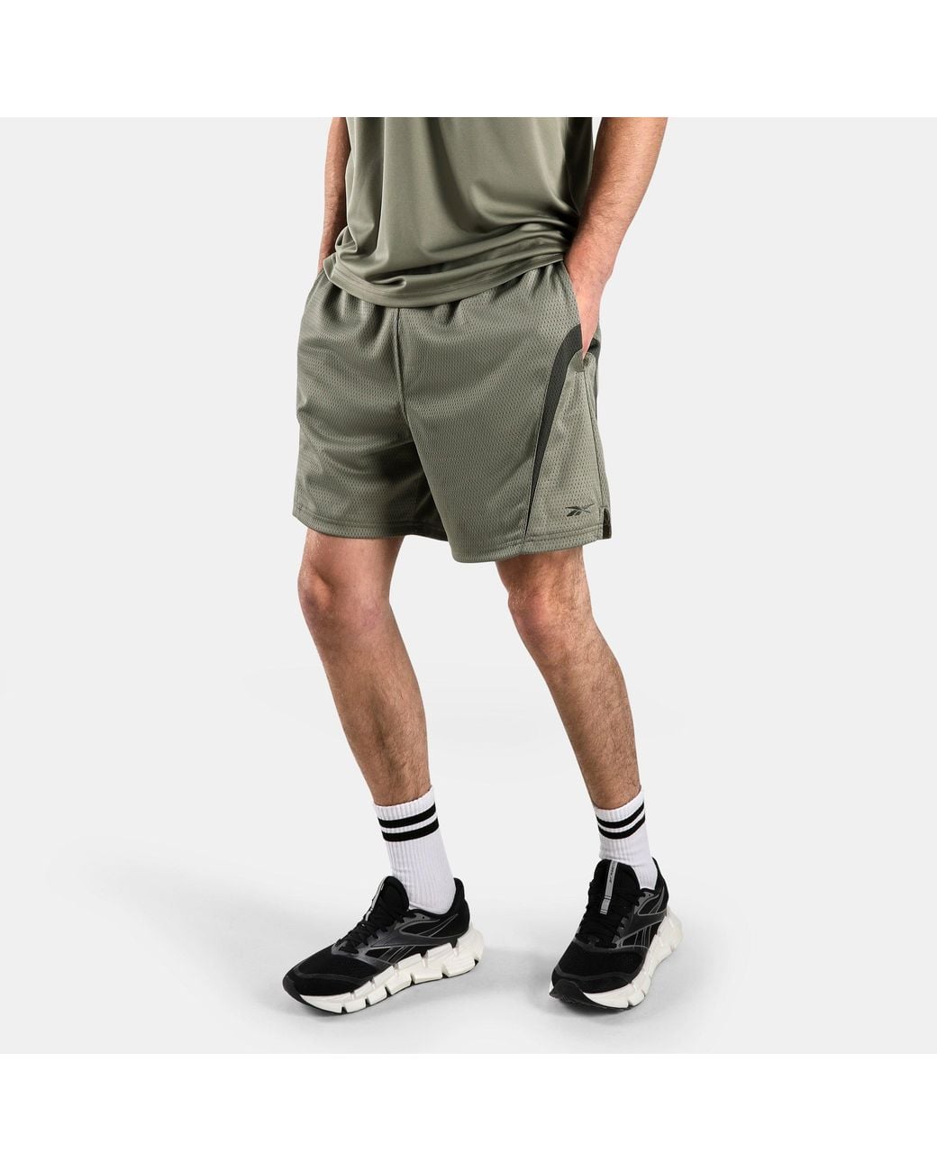 Reebok Green Rbk.Basketball Mesh Shorts