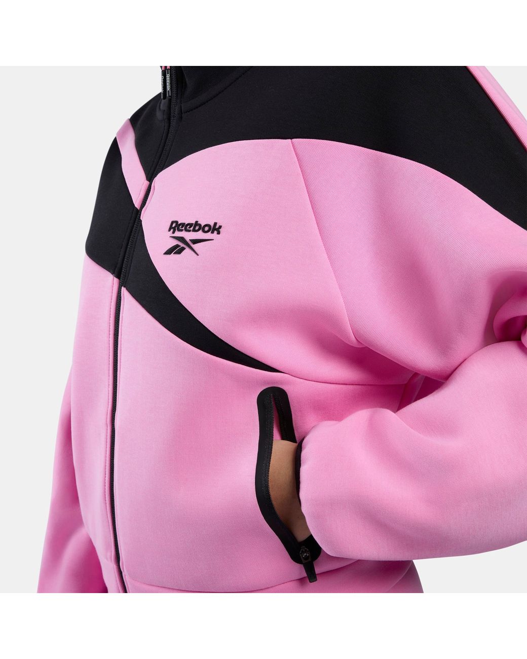 Reebok Pink Vector Damen-Trainingsoberteil, Größe