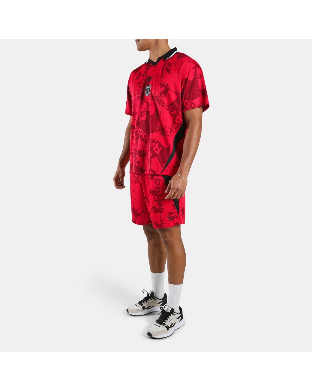 Reebok Red Street Sport Football Jersey