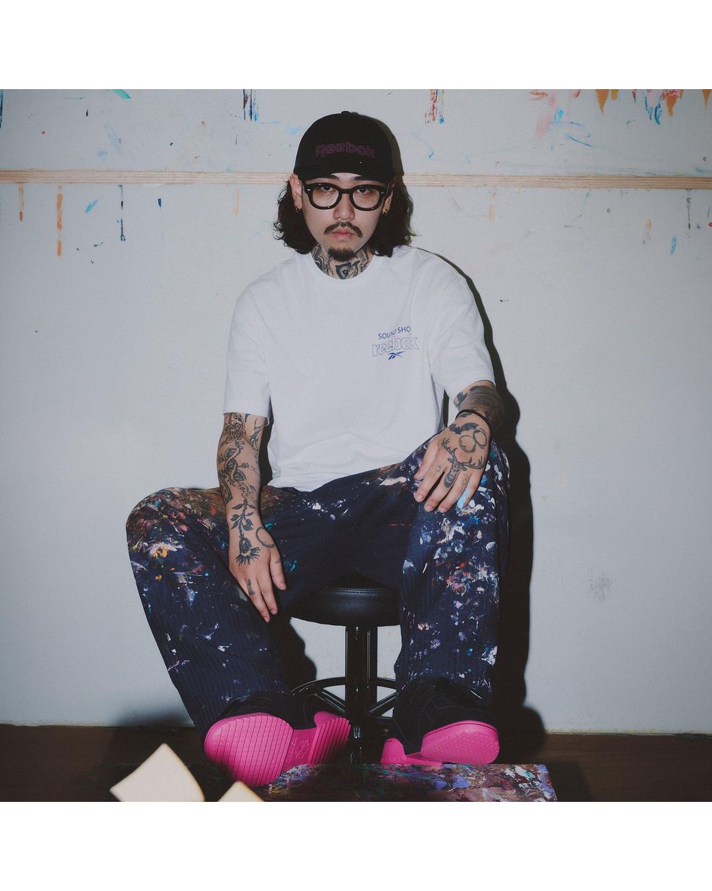 Reebok White X Balansa Og Logo T-Shirt