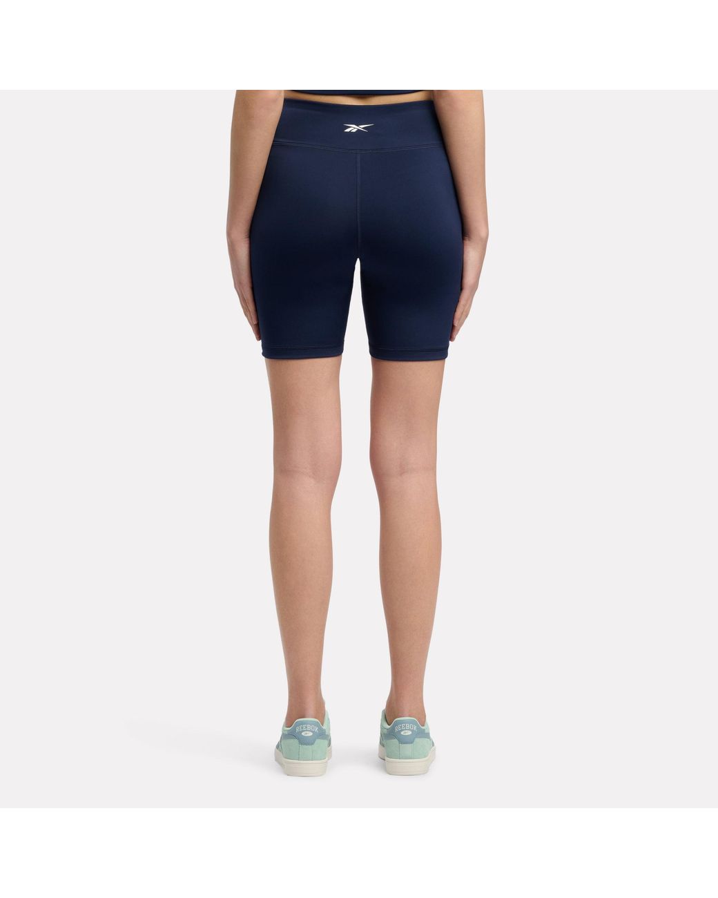 Reebok Blue Id Train High Rise 6.5" Biker Shorts