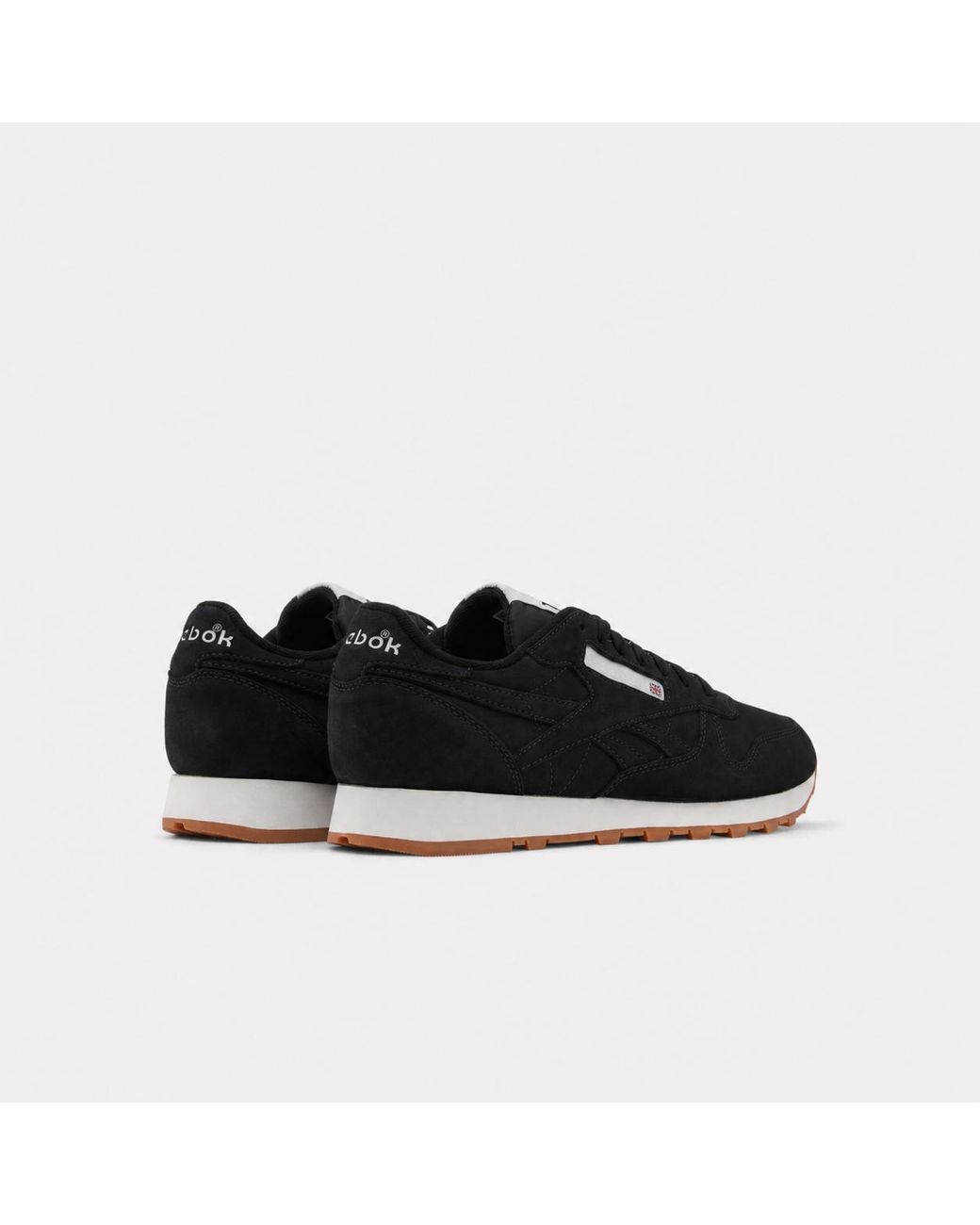 Reebok Black Classic Leather Sneakers