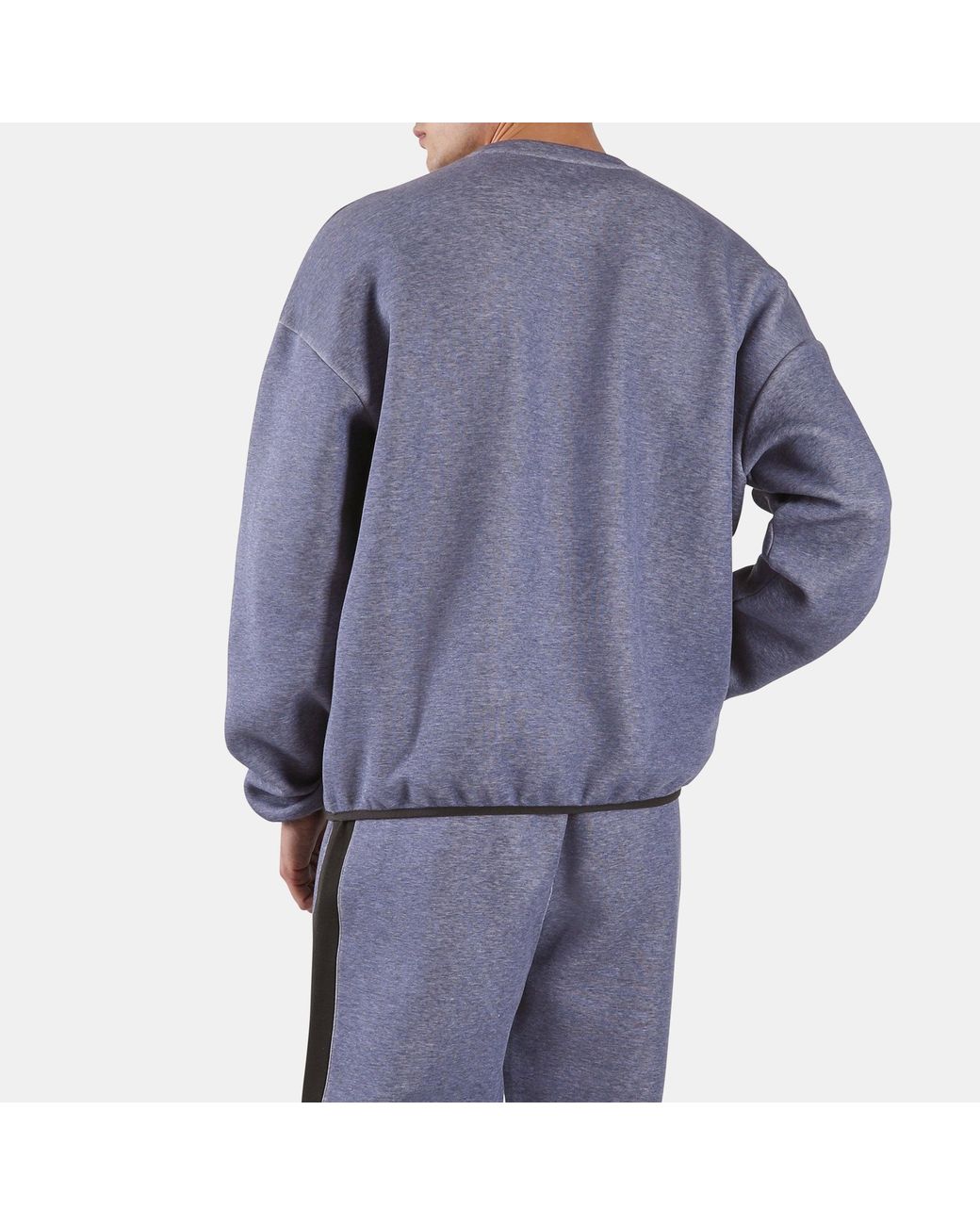 Reebok Blue Dreamblend Spacer Crew Sweatshirt for men