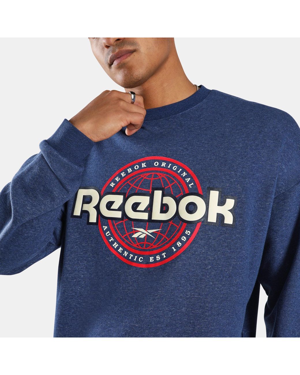 Reebok Blue Id Crew Sweatshirt