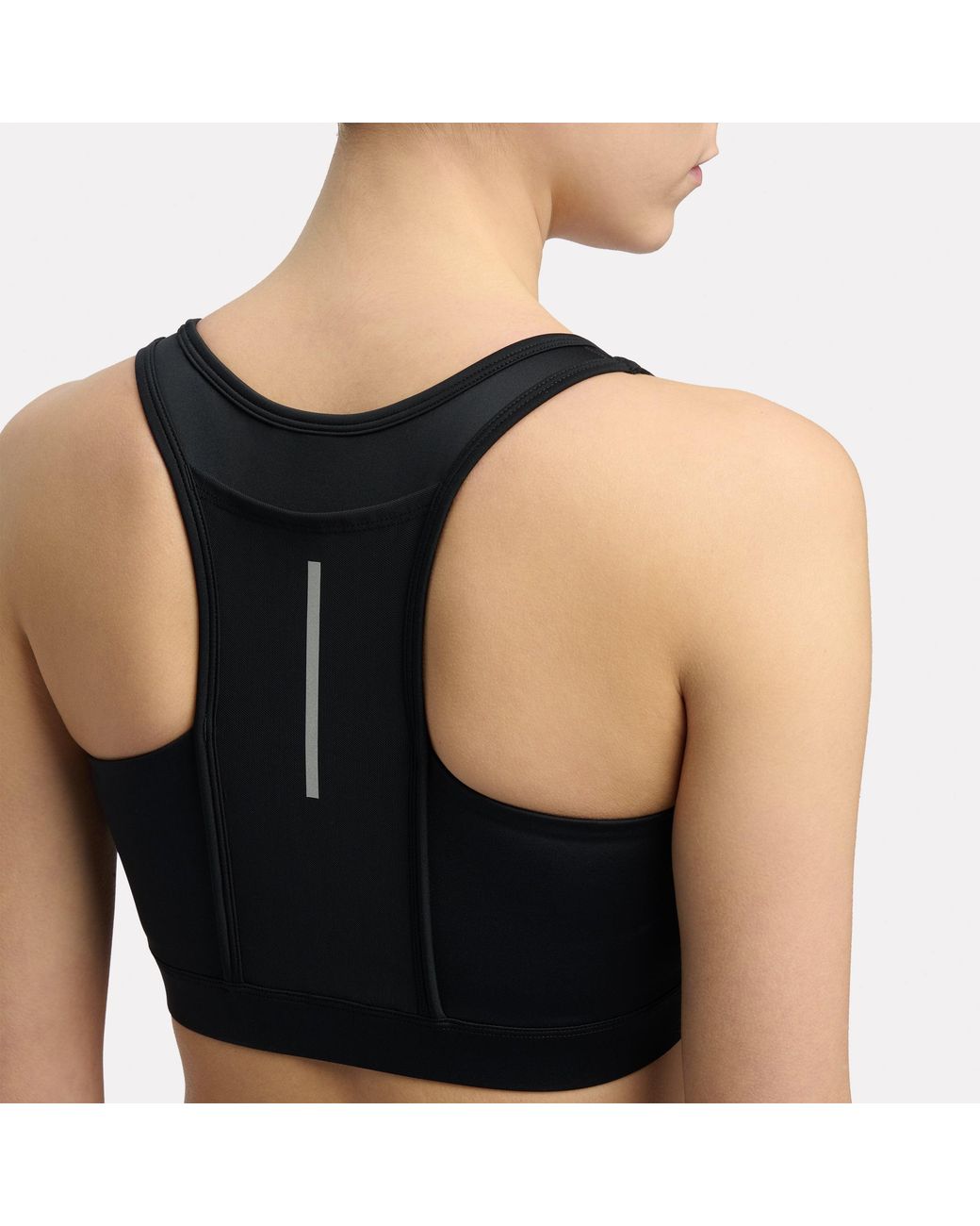 Reebok Black Lux Speed Racerback Sports Bra