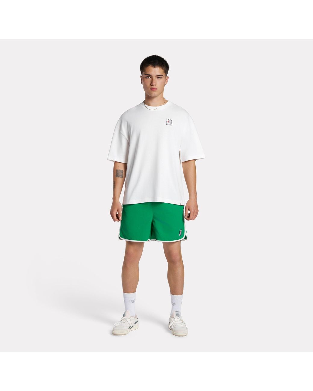 Reebok Green Patch Logo T-Shirt