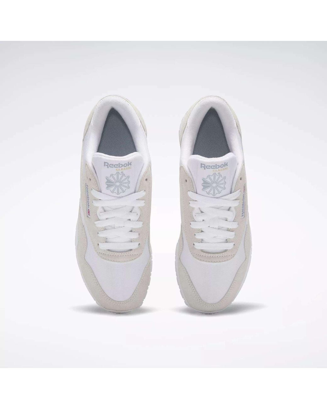 Reebok White Classic Nylon Sneakers