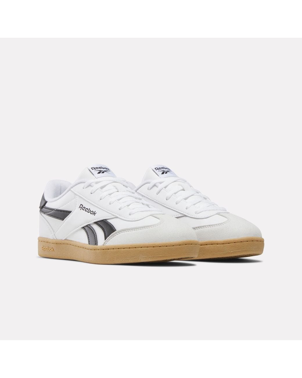 Reebok White Smash Edge Junior Trainers, Gum