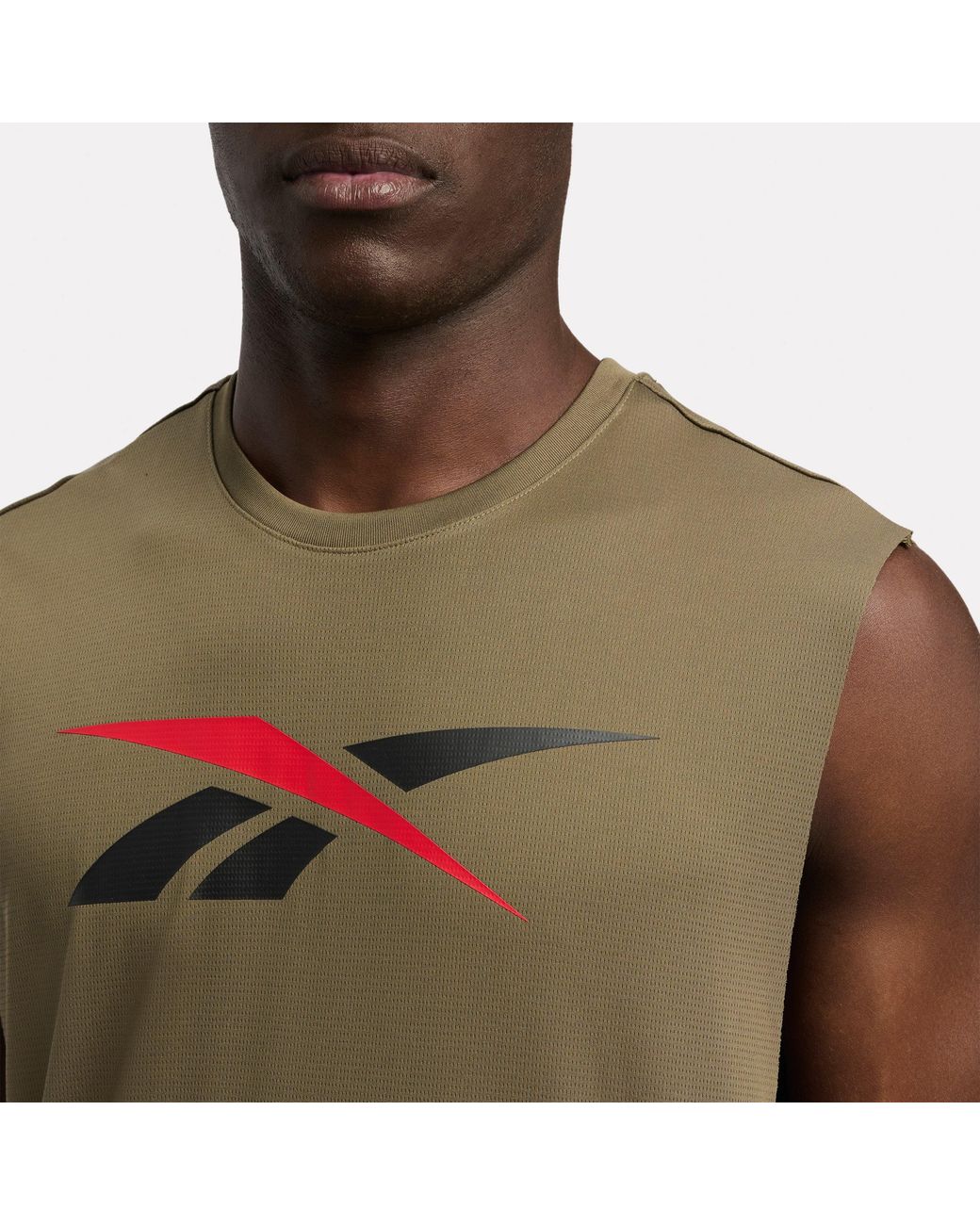 Reebok Green Id Basketball Logo Tank