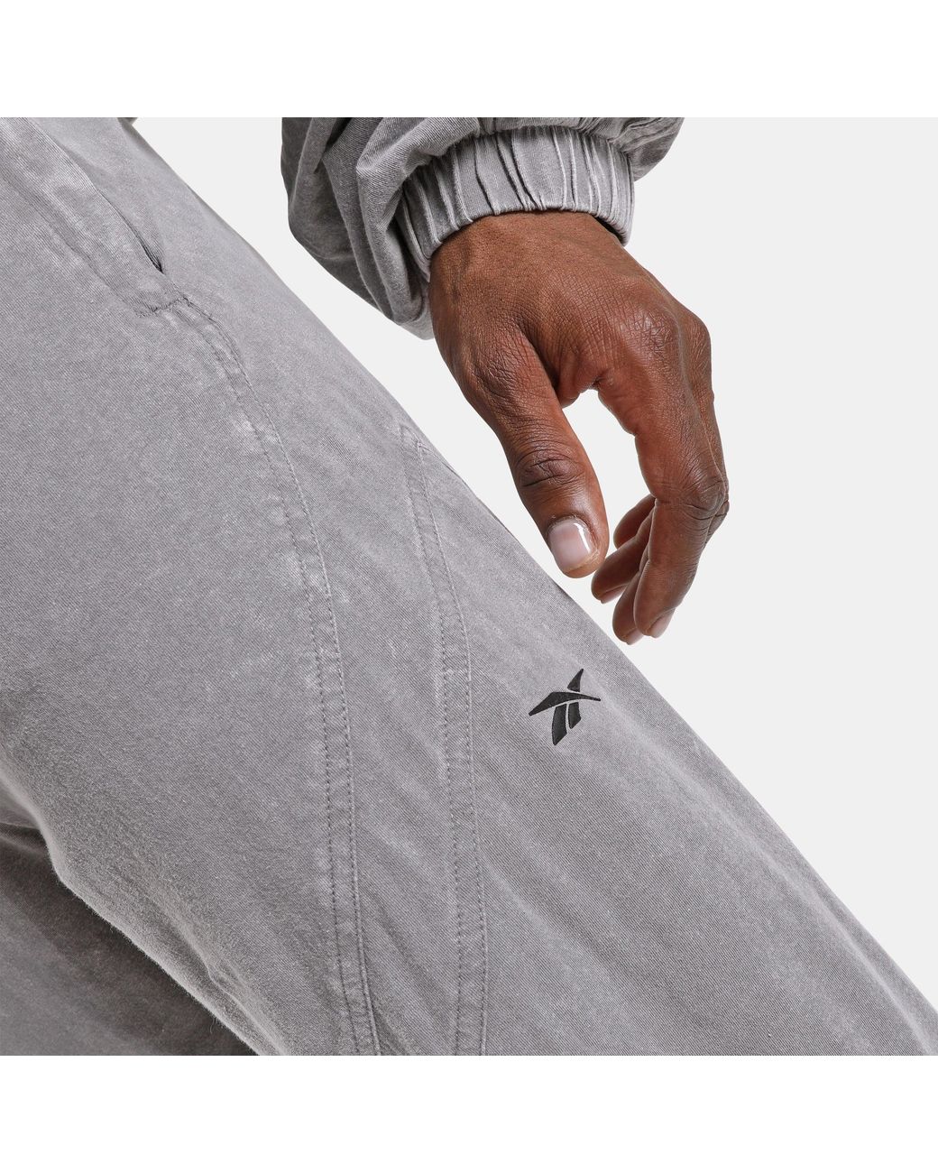 Reebok Gray Rbk.B Knit Track Pants
