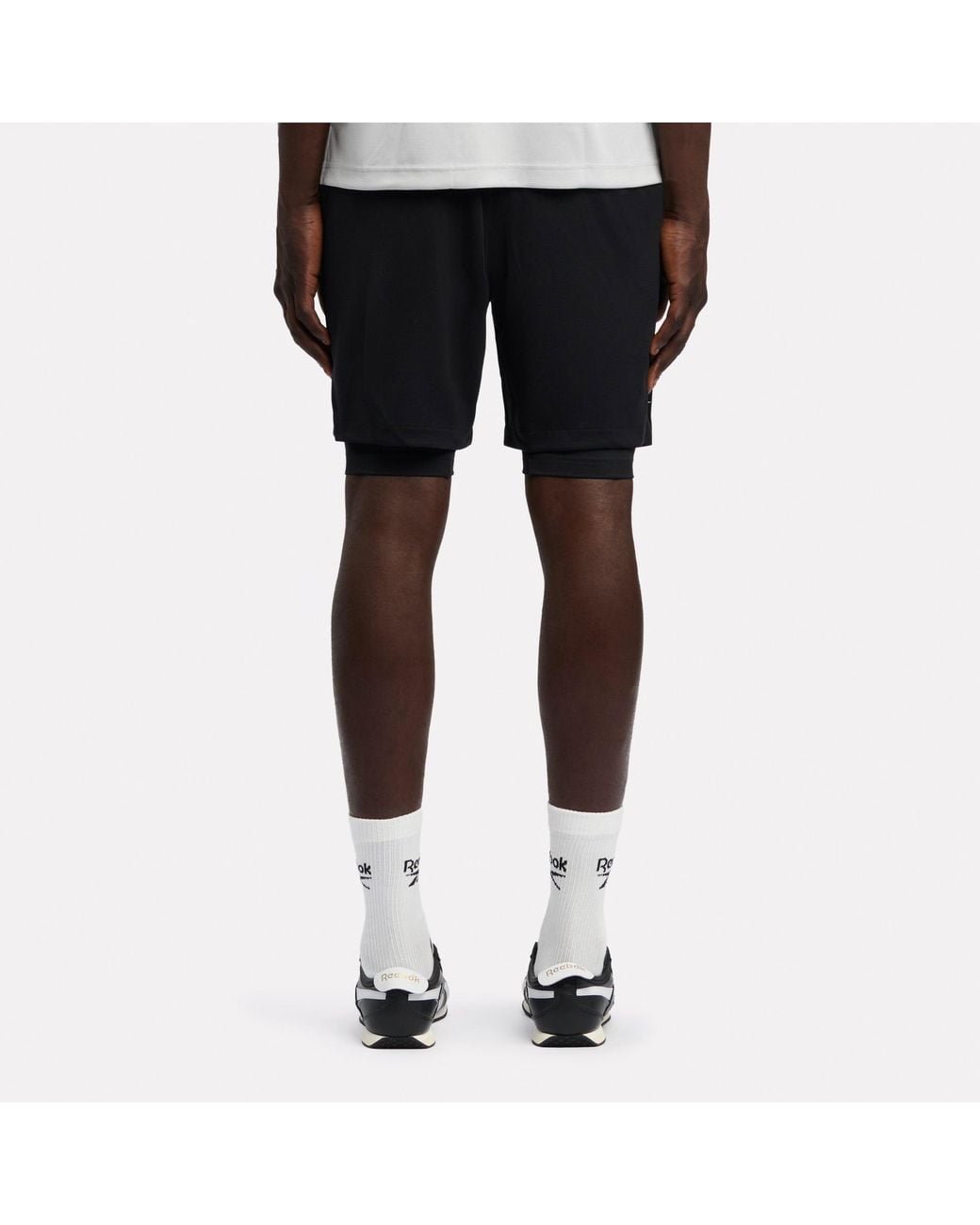 Reebok Black Id Basketball 7" 2-In-1 Shorts