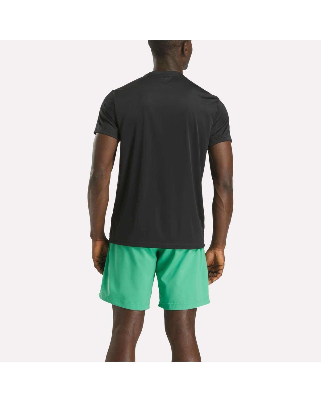 Reebok Green Short Sleeve Tech Training T-Shirt for men