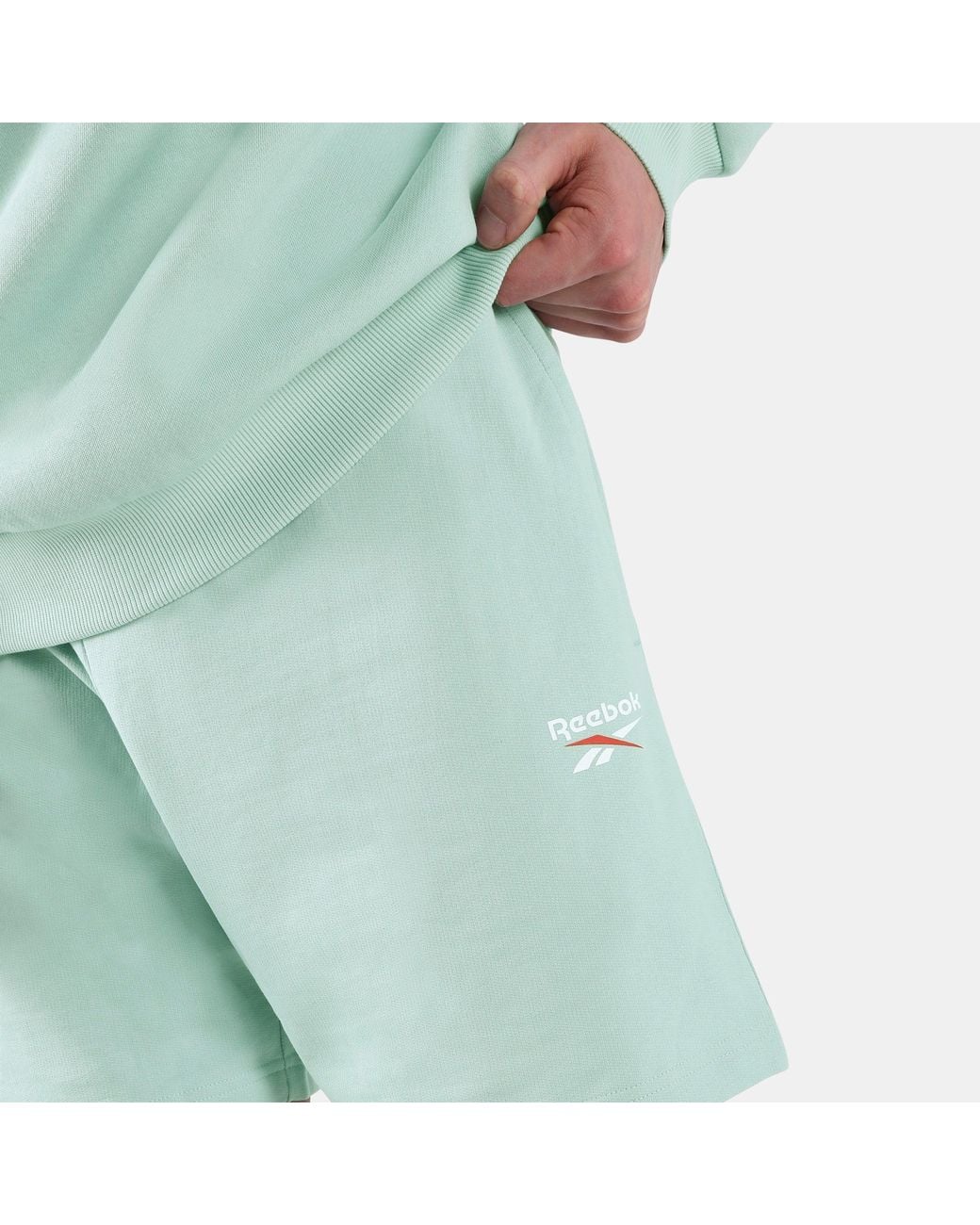 Reebok Green Id Small Logo Shorts for men