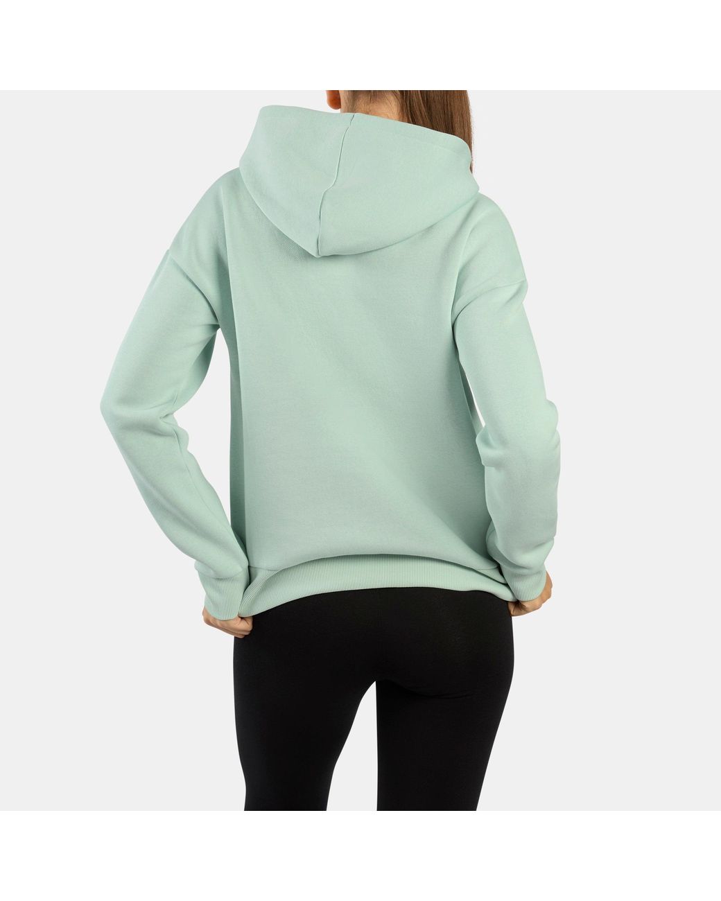 Reebok Green Marlowe 2 Col Logo Oversized Hoodie