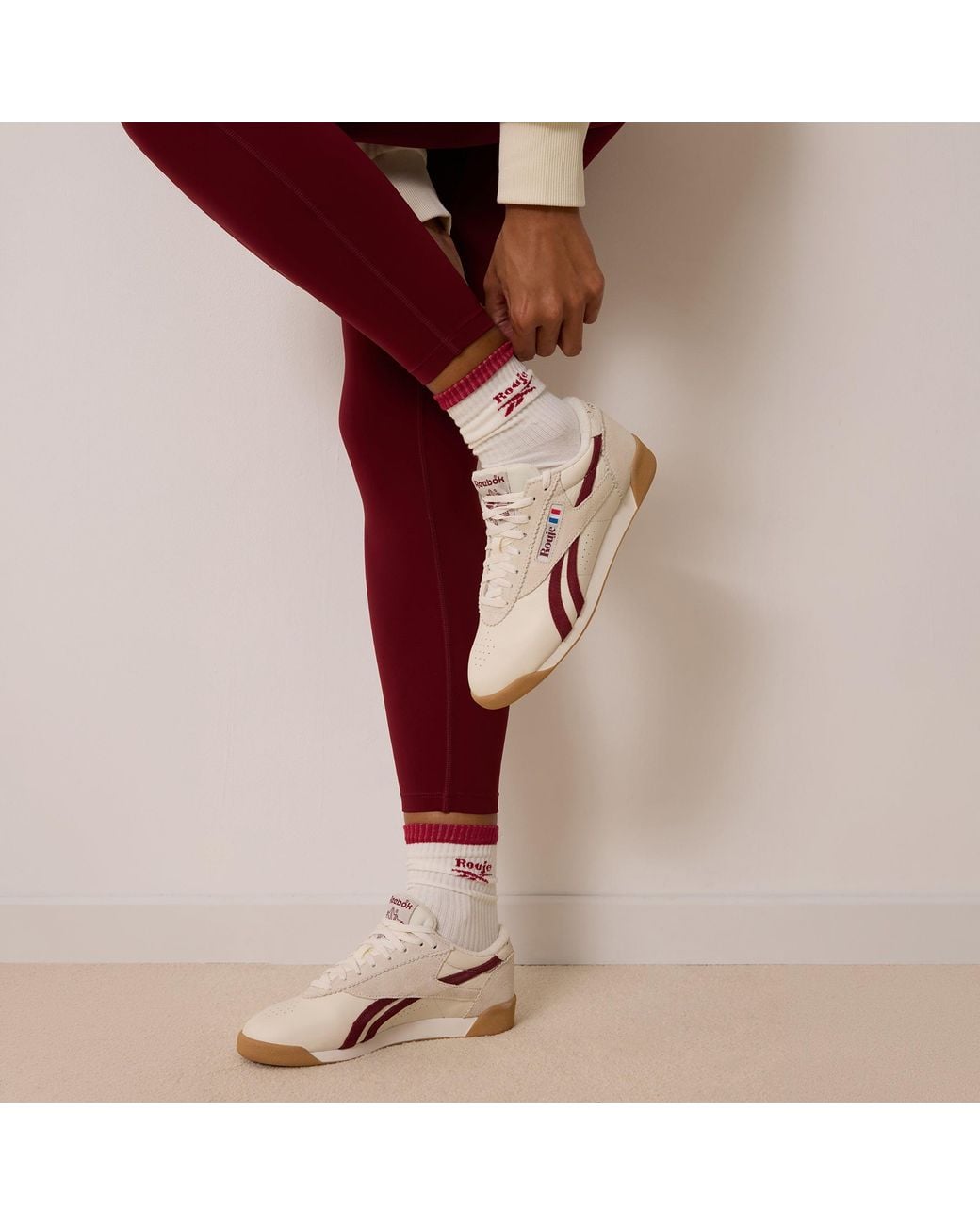 Reebok Pink X Rouje Freestyle Lo Trainers