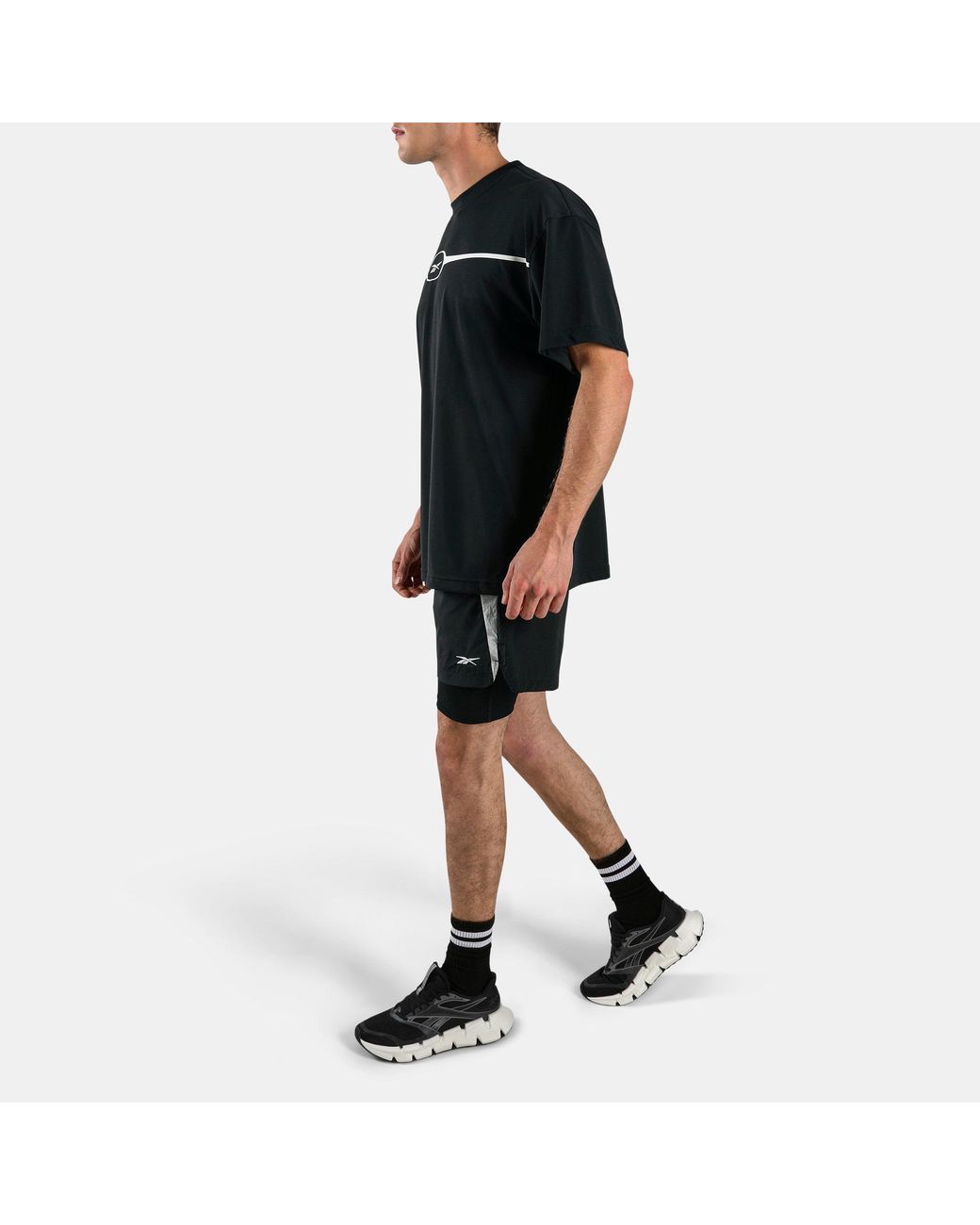 Reebok Black Athlete Flex Relaxed T-Shirt