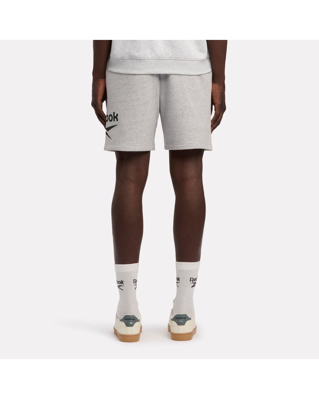 Reebok Natural Id 1-Color Logo Fleece Shorts