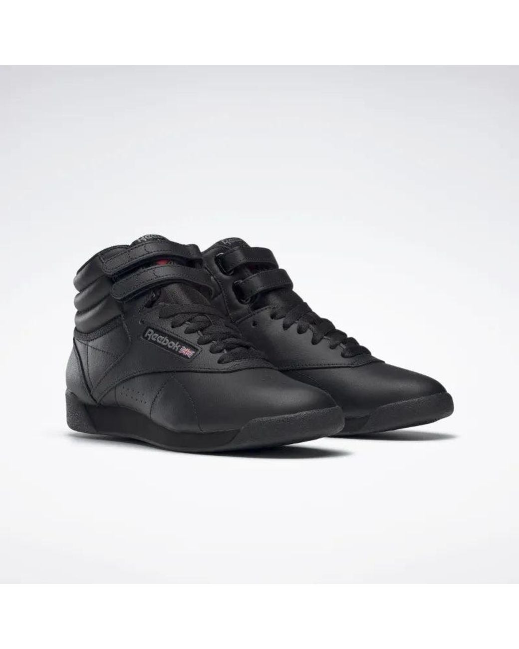 Reebok Black Freestyle Hi Trainers