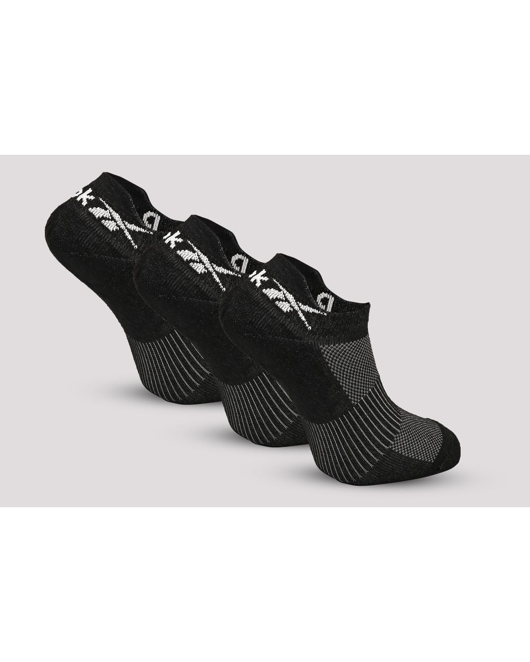 Reebok Black Sports Essentials Low Socks (3 Pack)