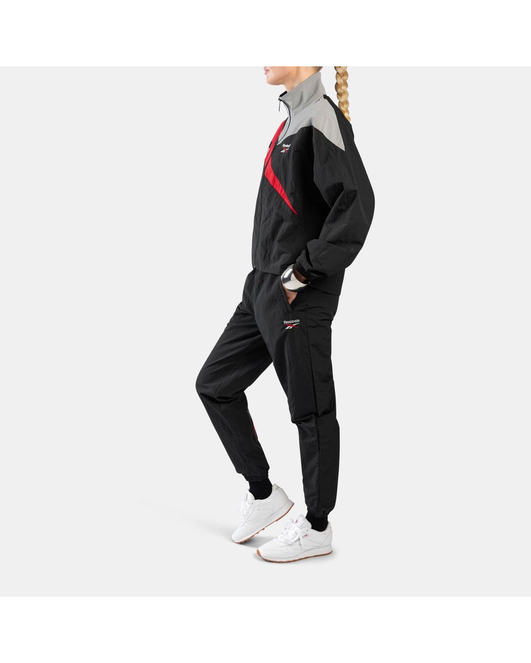 Reebok Black Icon Open Hem Track Top