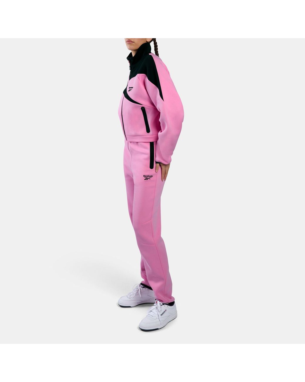 Reebok Pink Vector Damen-Trainingsoberteil, Größe