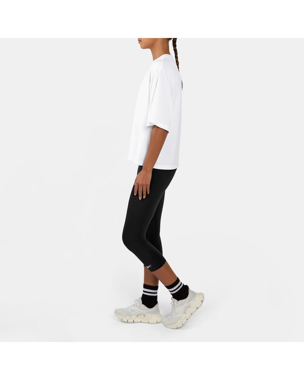 Reebok White Id Basketball Mesh Top