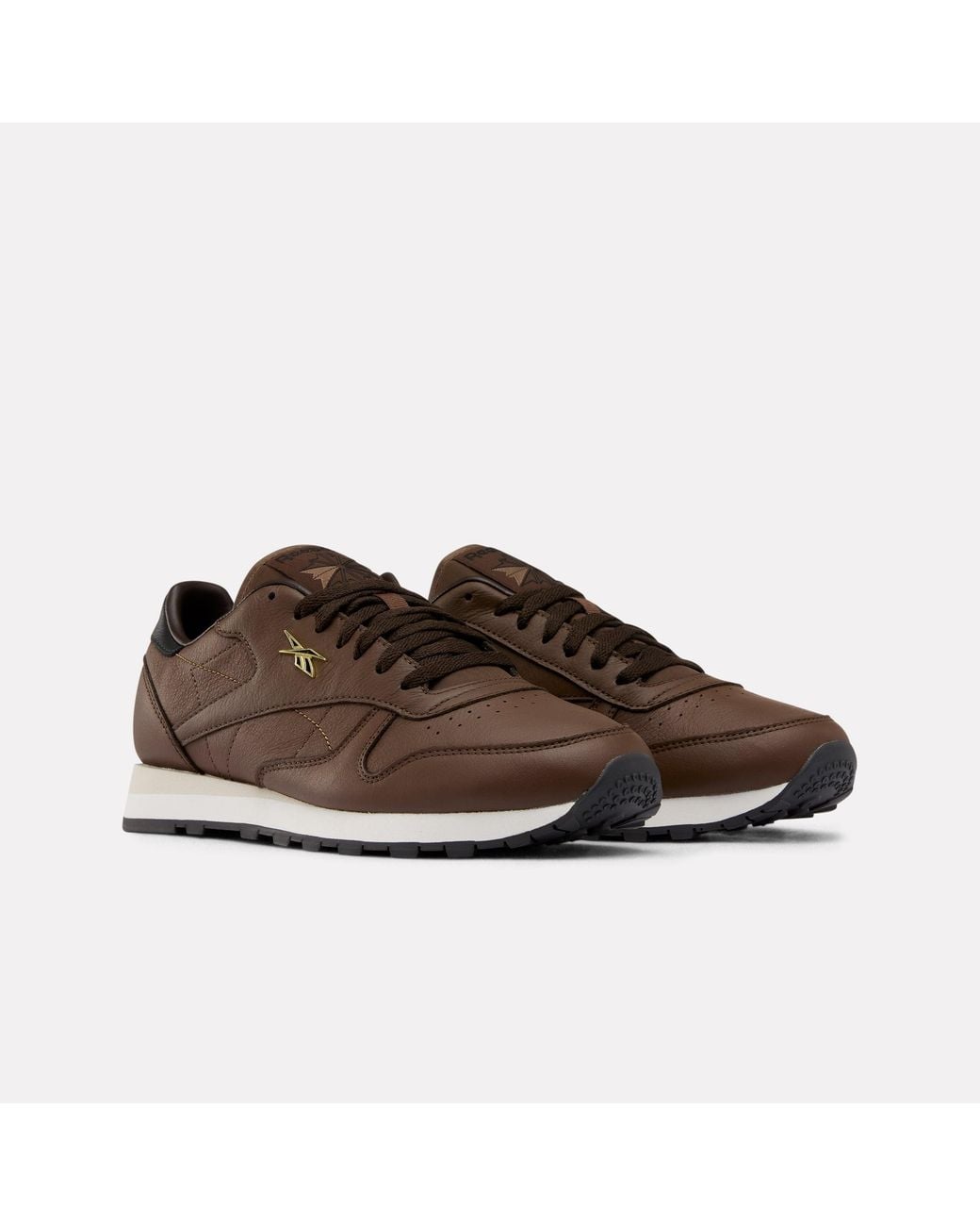 Reebok Brown Classic Leather Sneakers