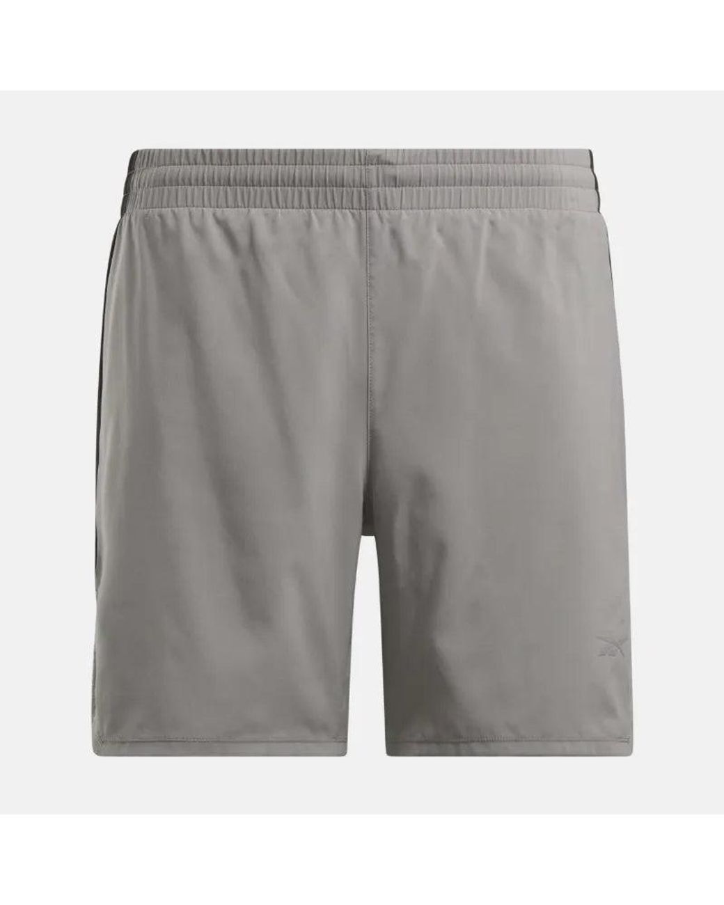 Reebok Gray Running Two-In-One Shorts 5" for men