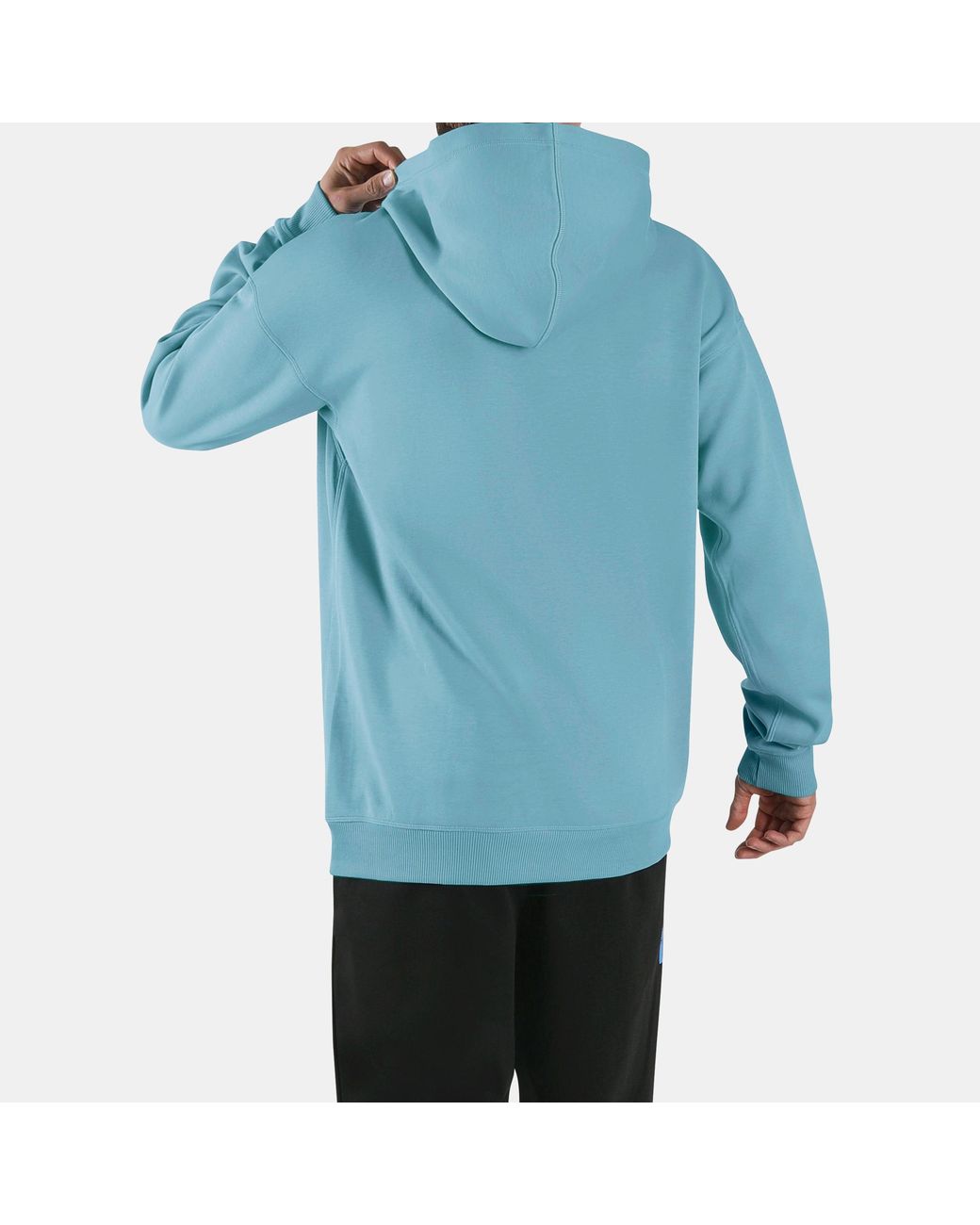 Reebok Blue Athlete Doubleknit Hoodie for men