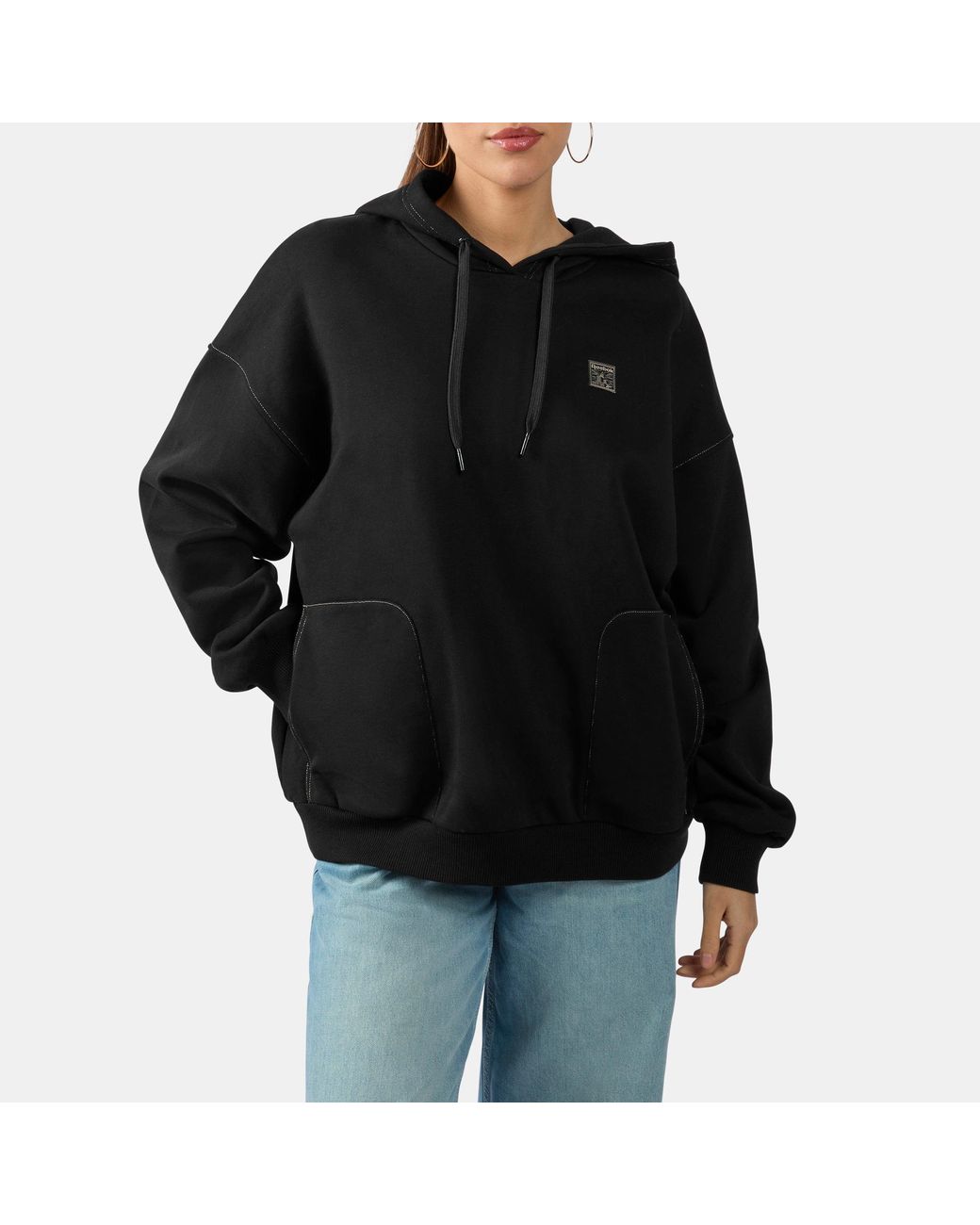 Reebok Black Forge Standard Relaxed Hoodie