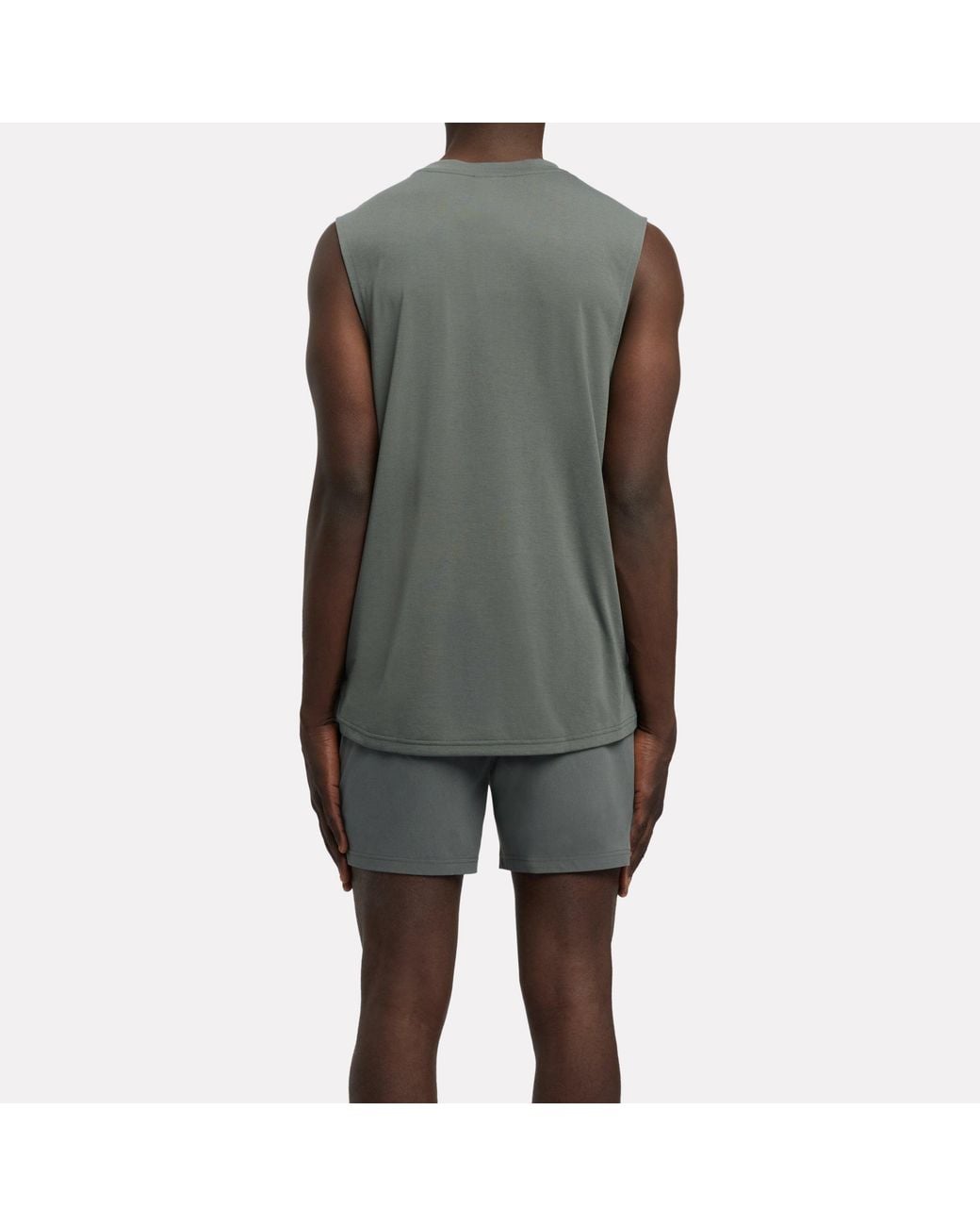 Reebok Gray Id Train Easy Fit Sleeveless T-Shirt