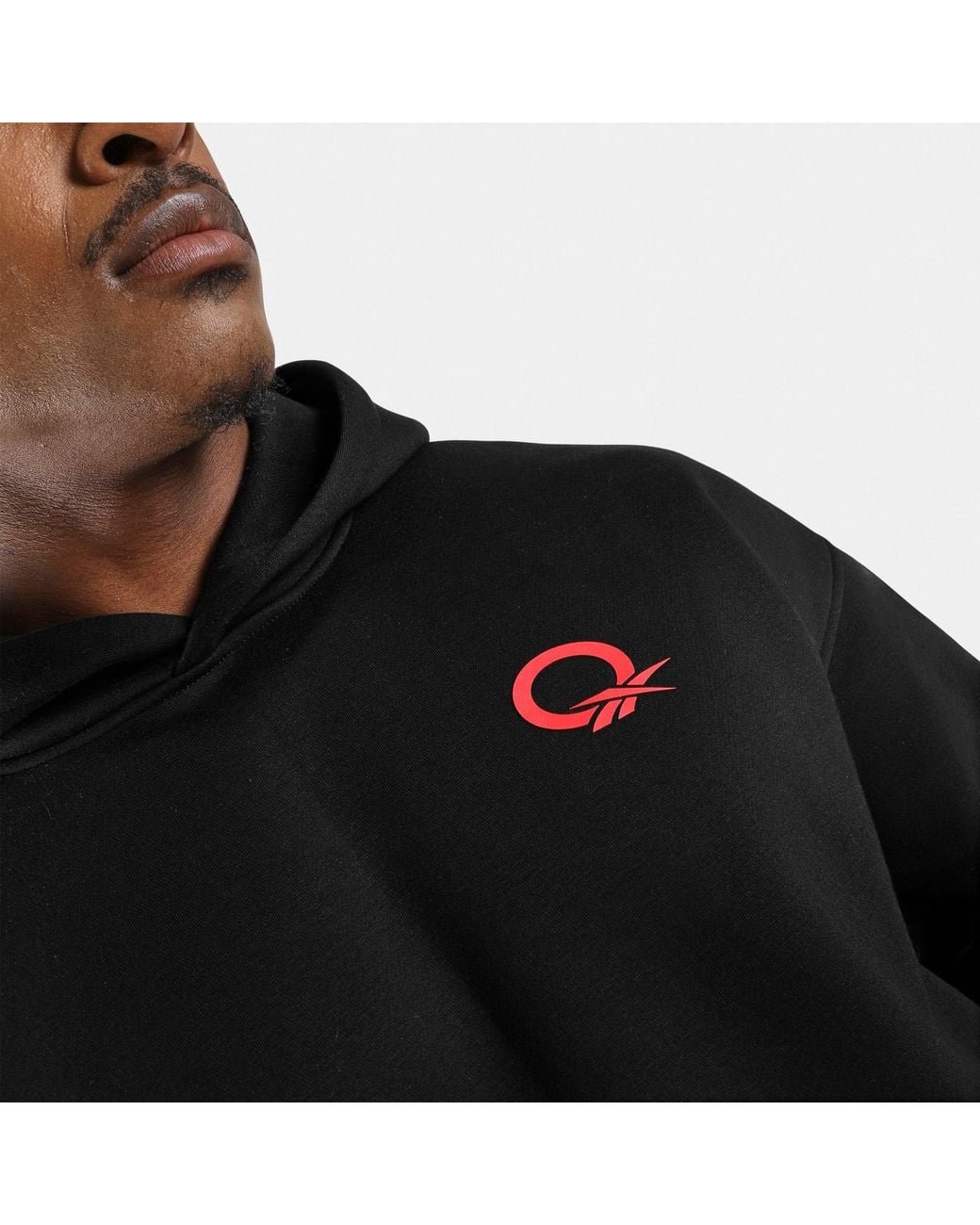 Reebok Black Allen Iverson Relaxed Brushed Fleece Hoodie