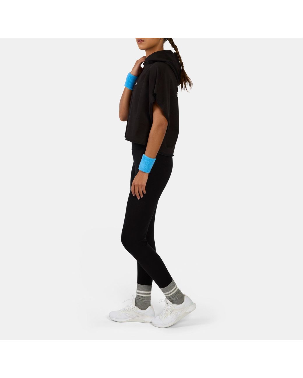 Reebok Black Lux Graphic Sleeveless Hoodie