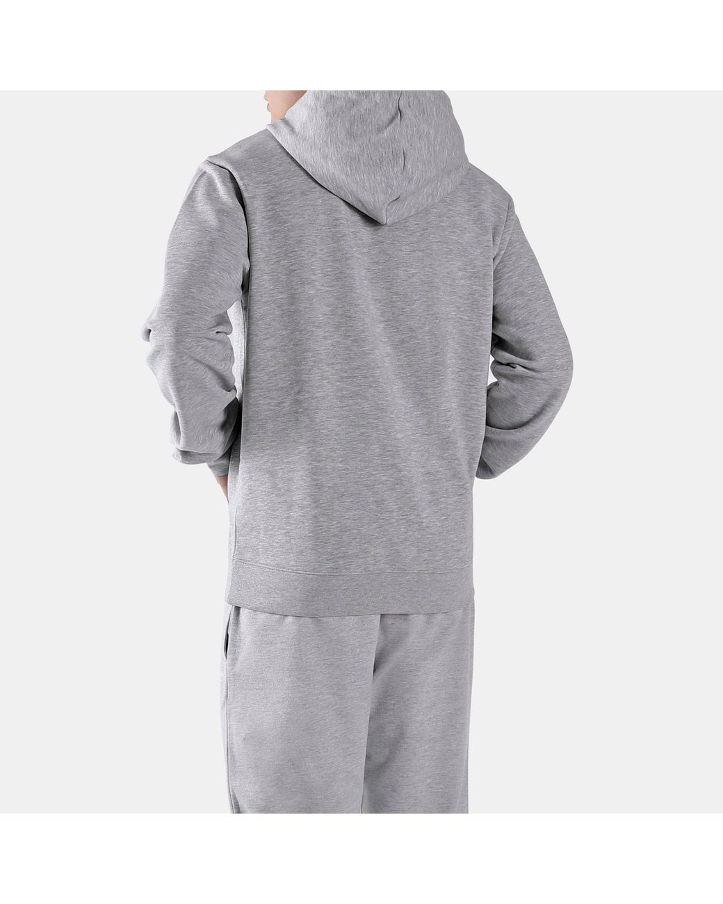 Reebok Gray Tri-Color Badge Hoodie for men