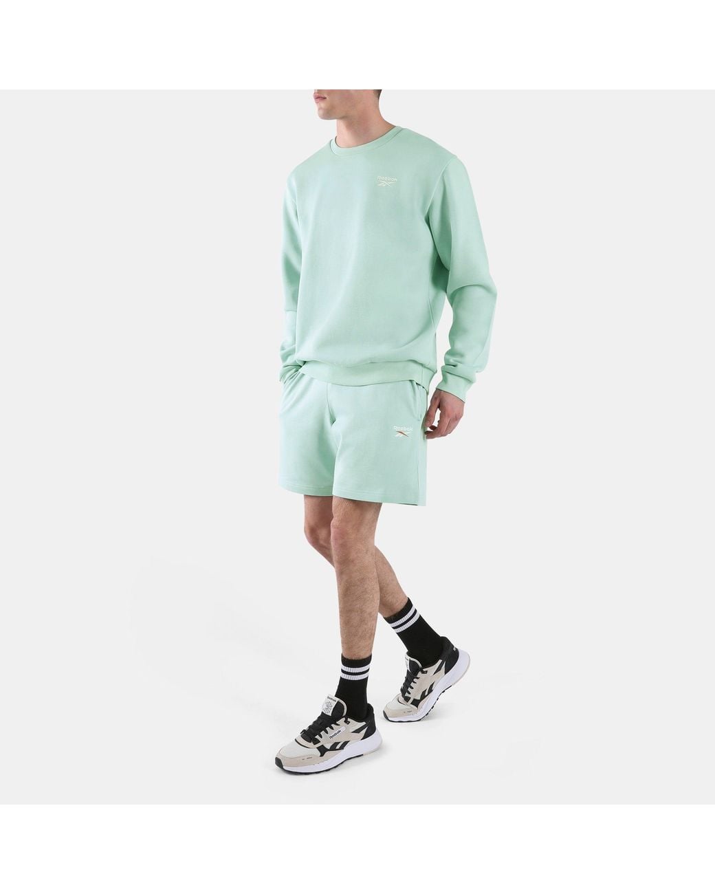 Reebok Green Id Small Logo Shorts for men