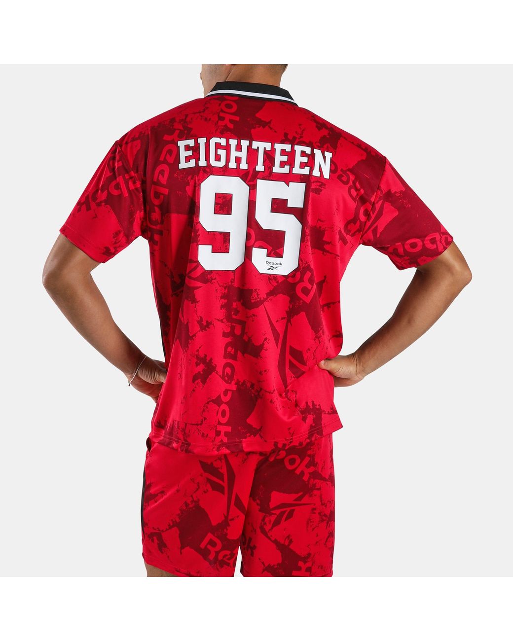 Reebok Red Street Sport Football Jersey