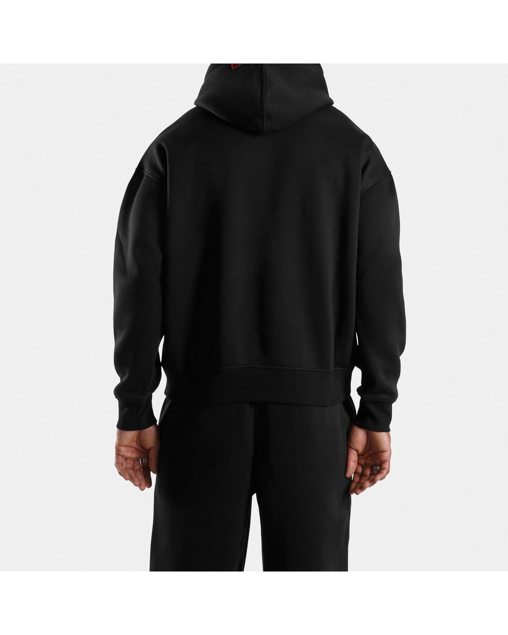 Reebok Black Allen Iverson Relaxed Brushed Fleece Hoodie