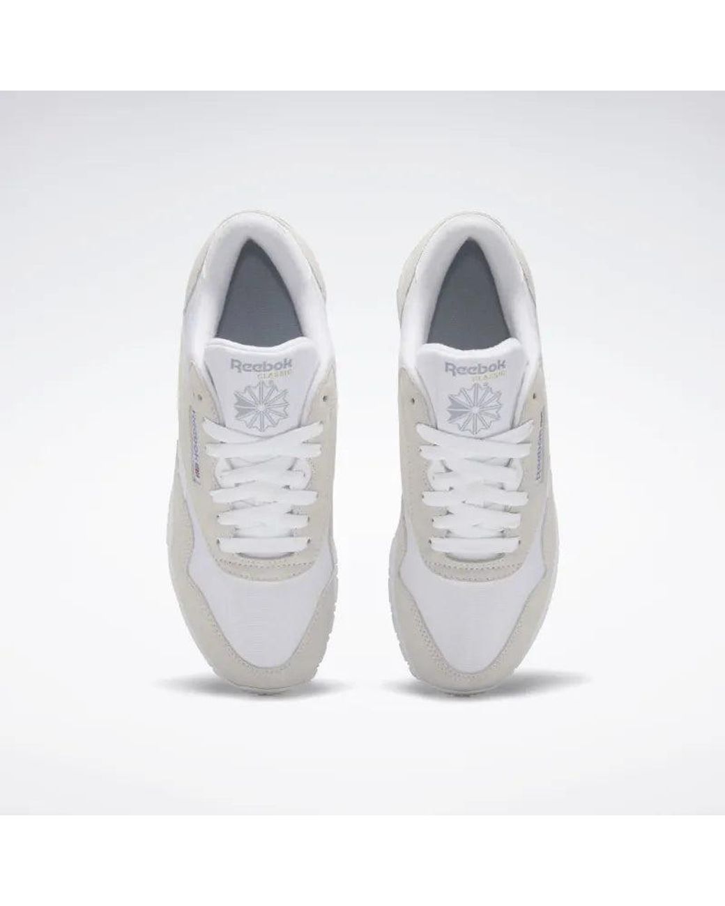 Reebok White Classic Nylon Sneakers