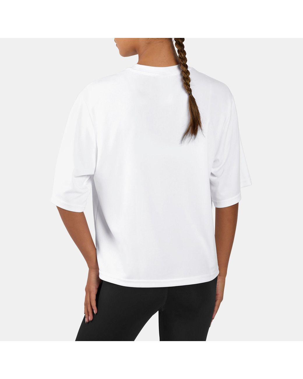 Reebok White Id Basketball Mesh Top