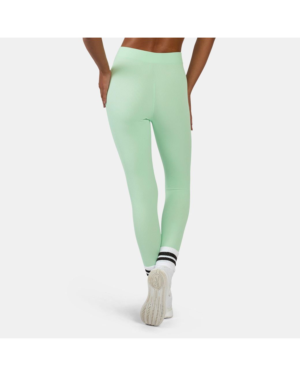 Reebok Green Rib Stirrup Leggings