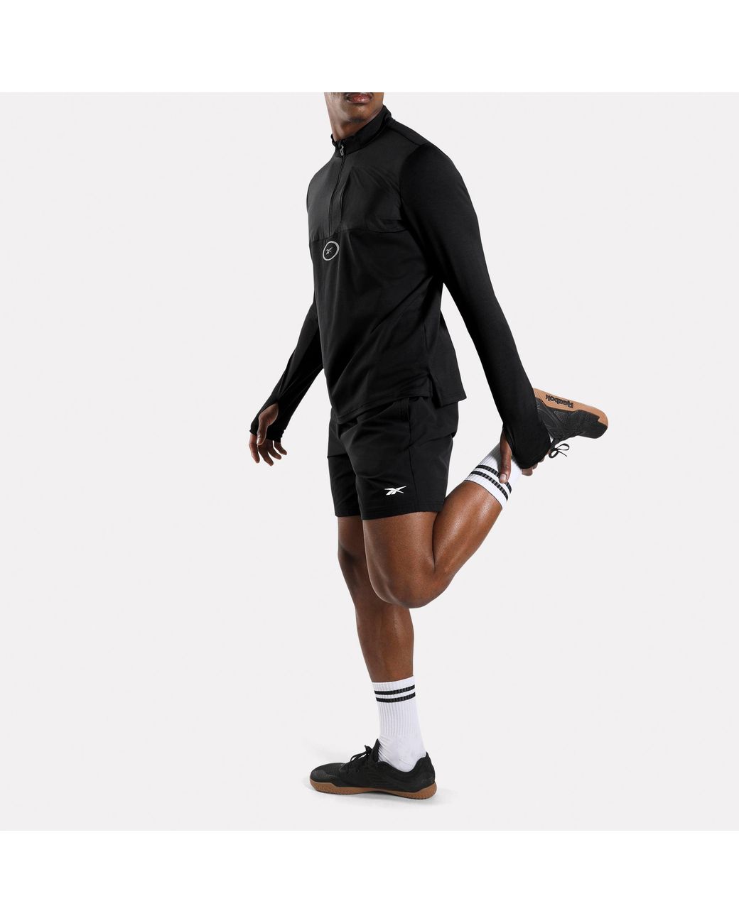 Reebok Black Id Rbk Training 7" Woven Shorts