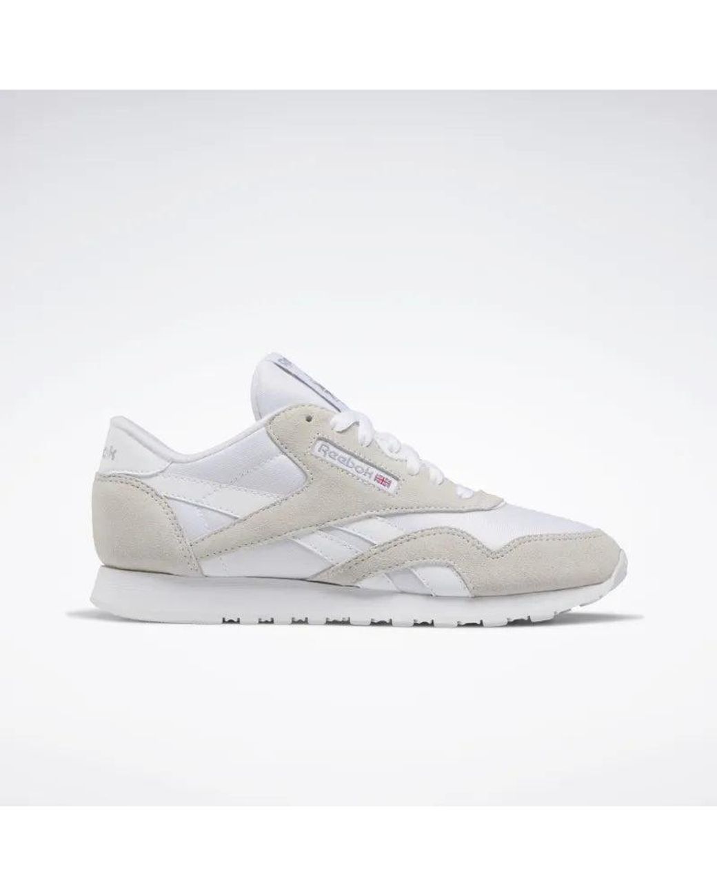 Reebok White Classic Nylon Sneakers