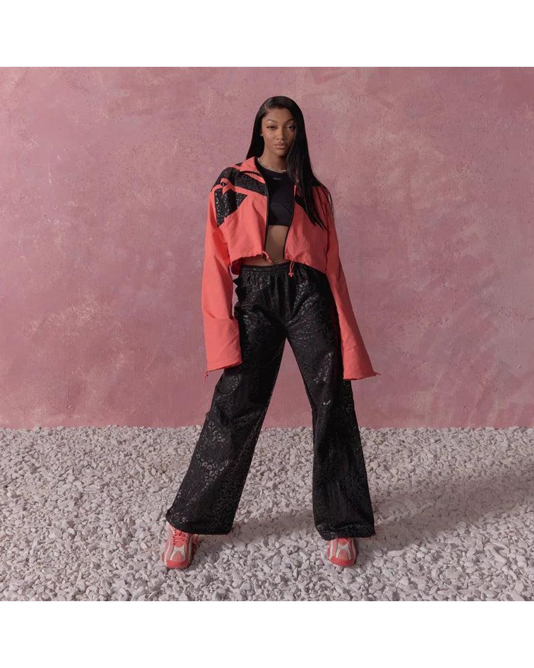 Reebok Black X Angel Reese Hoopwear Pant