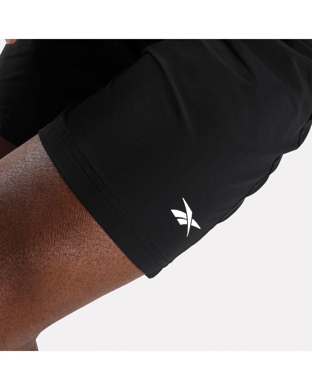 Reebok Black Id Rbk Training 7" Woven Shorts