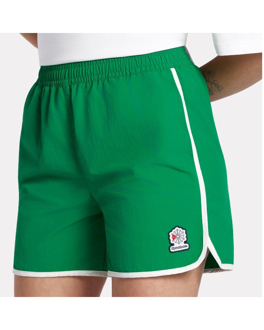 Reebok Green 4” Woven Shorts