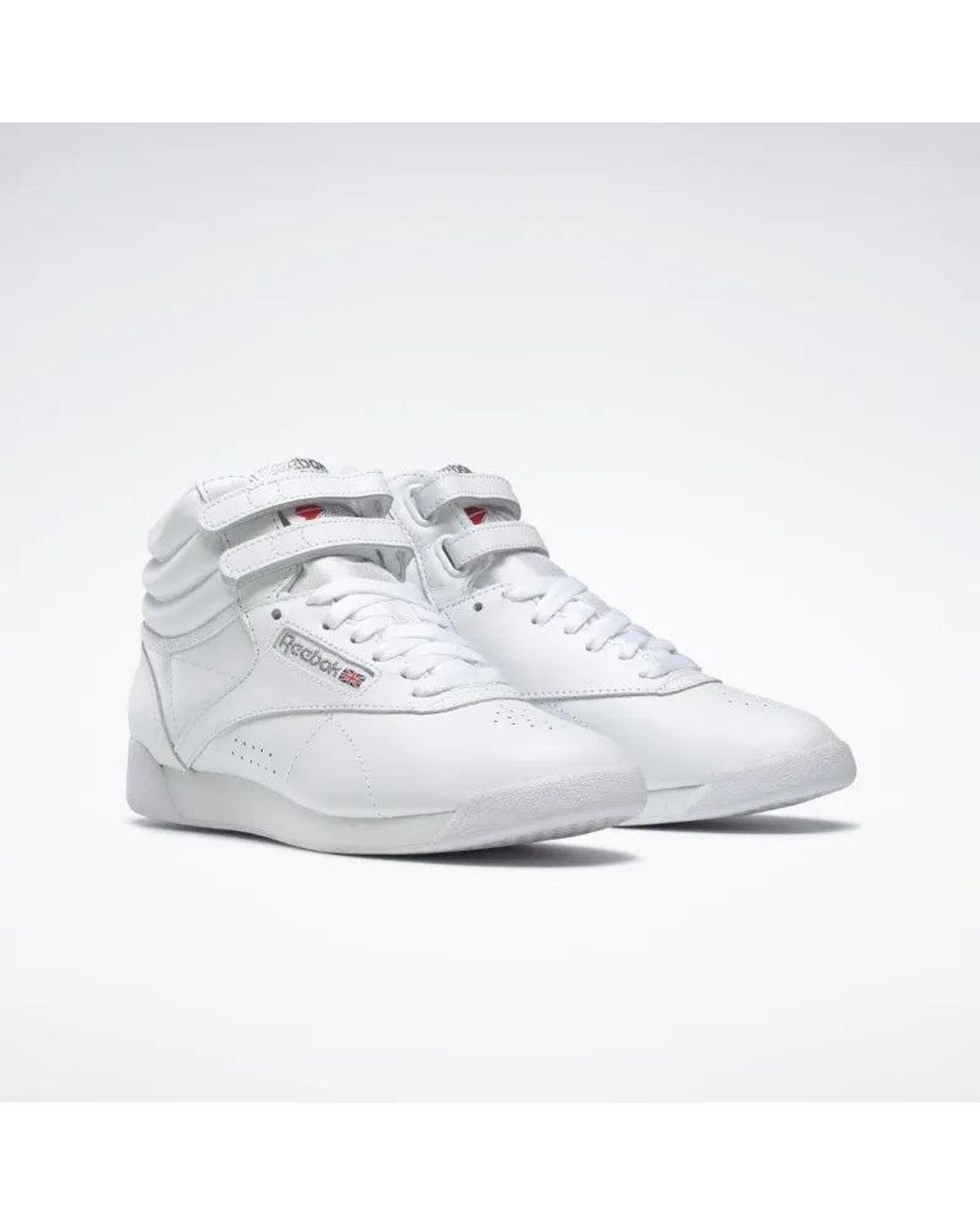 Reebok White Freestyle Hi Trainers