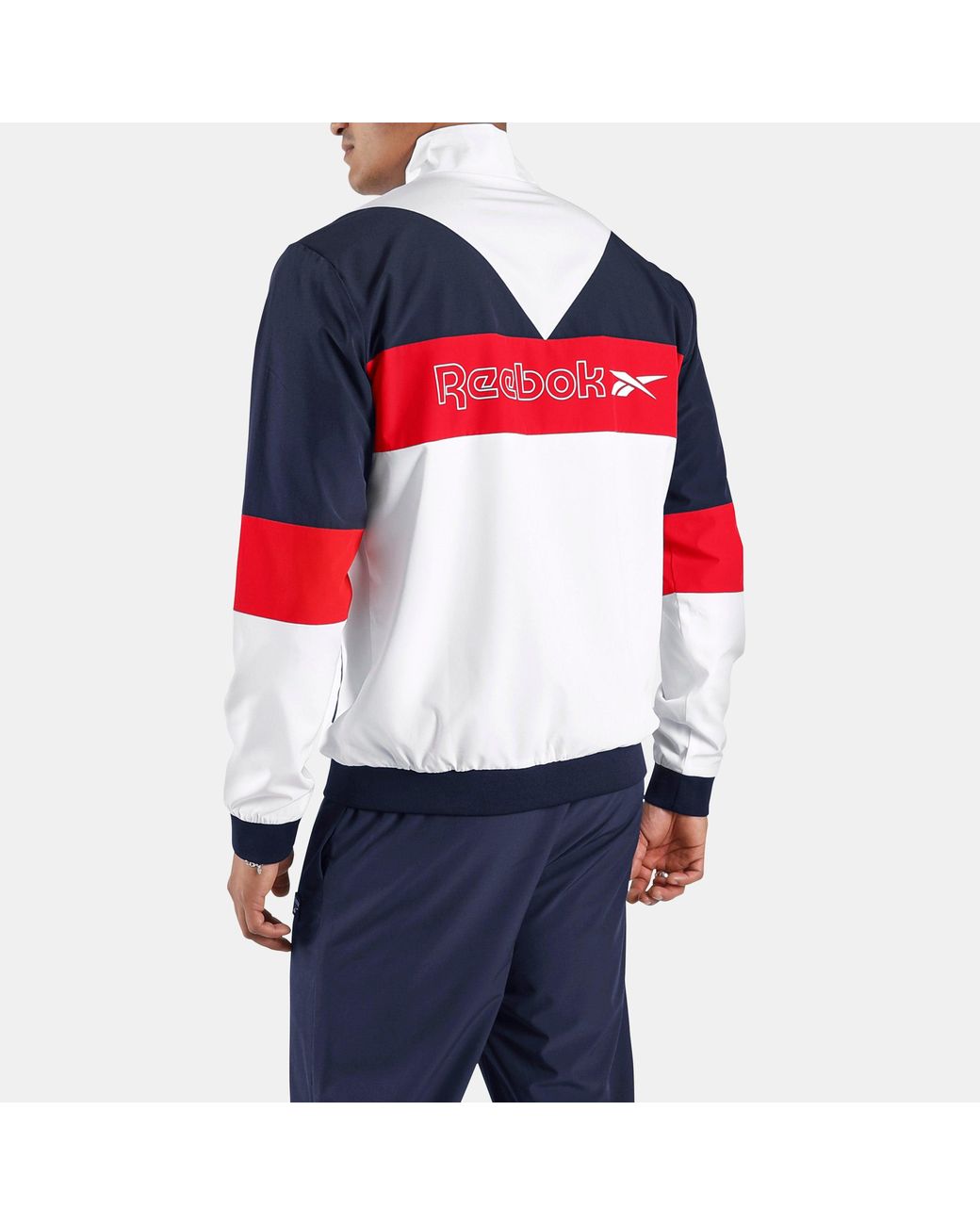 Reebok Blue Heritage Logo Track Top